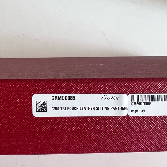 Cartier Tri leather pouch wallet with sitting panther - brand new with box - Picture 5 of 5